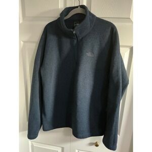 The North Face Mens Fleece Pullover Jacket Blue Gray Size L